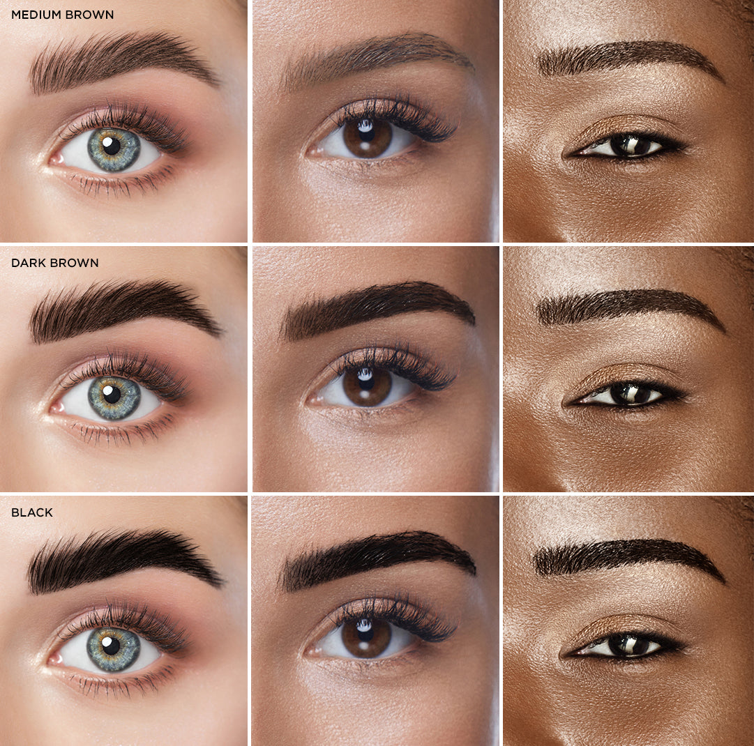 Colour chart of the Brow Henna Powder Darker